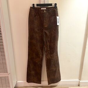 12th THE TRIBE FAUX LEATHER PANT